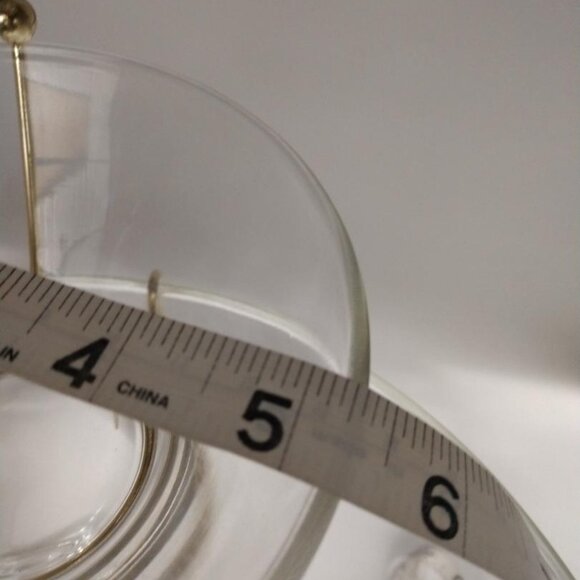 Vintage Anchor Hocking Clear Glass Mid Century Modern Chip/Dip/Fruit Dip 3 Pc. - Picture 5 of 7